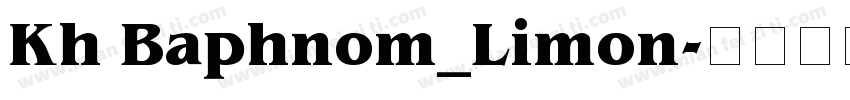 Kh Baphnom_Limon字体转换